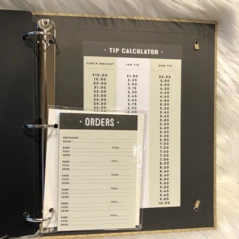Take-Out Menu Organizer Binder - Picture 8 of 13